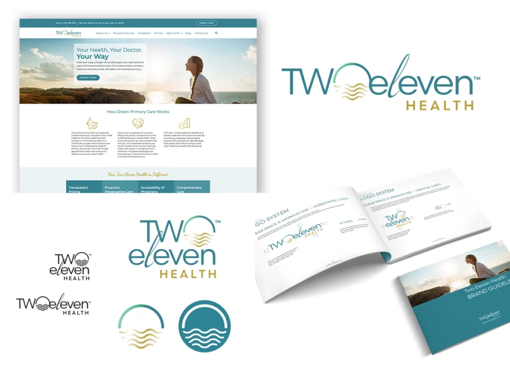 Two Eleven Health Brand Identity system
